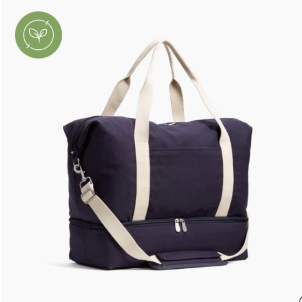 LO & Sons Weekender BAG - LARGE - Navy and CREAM